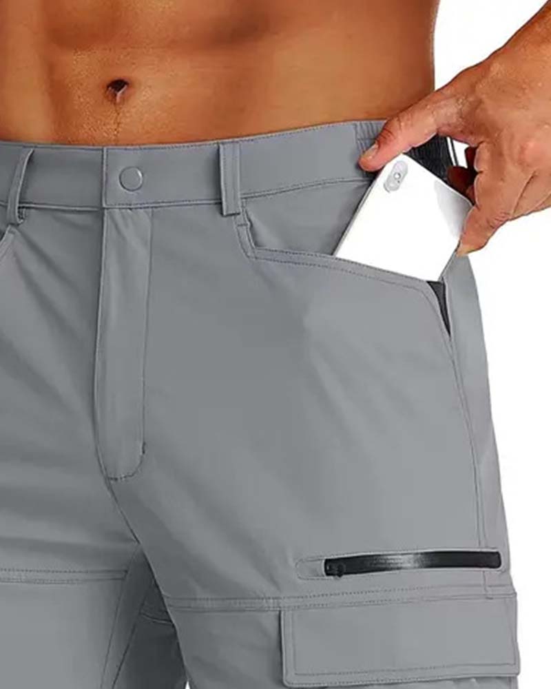 Herren Hose Outdoor Cargotasche Lässig