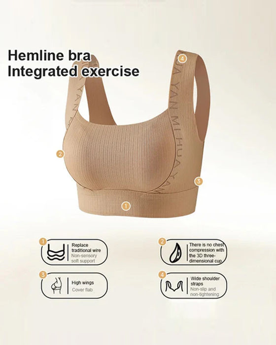 Unterwäsche Nahtlos Breite Träger Hohe Elastizität