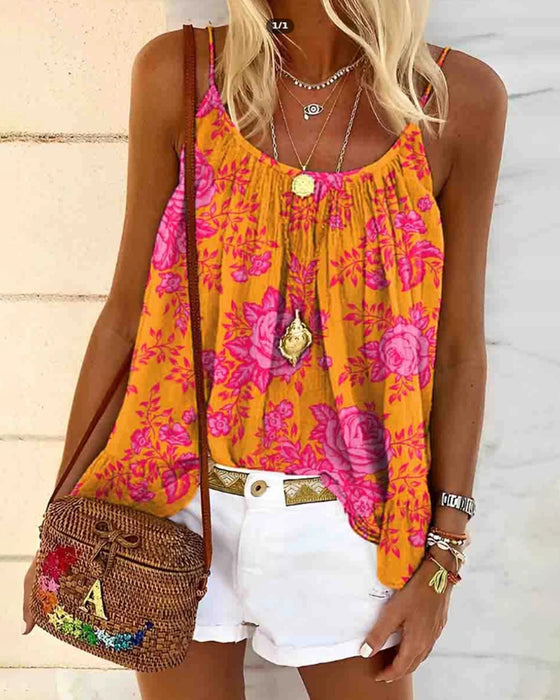 Tank Top Camisole Bedruckt Lässig