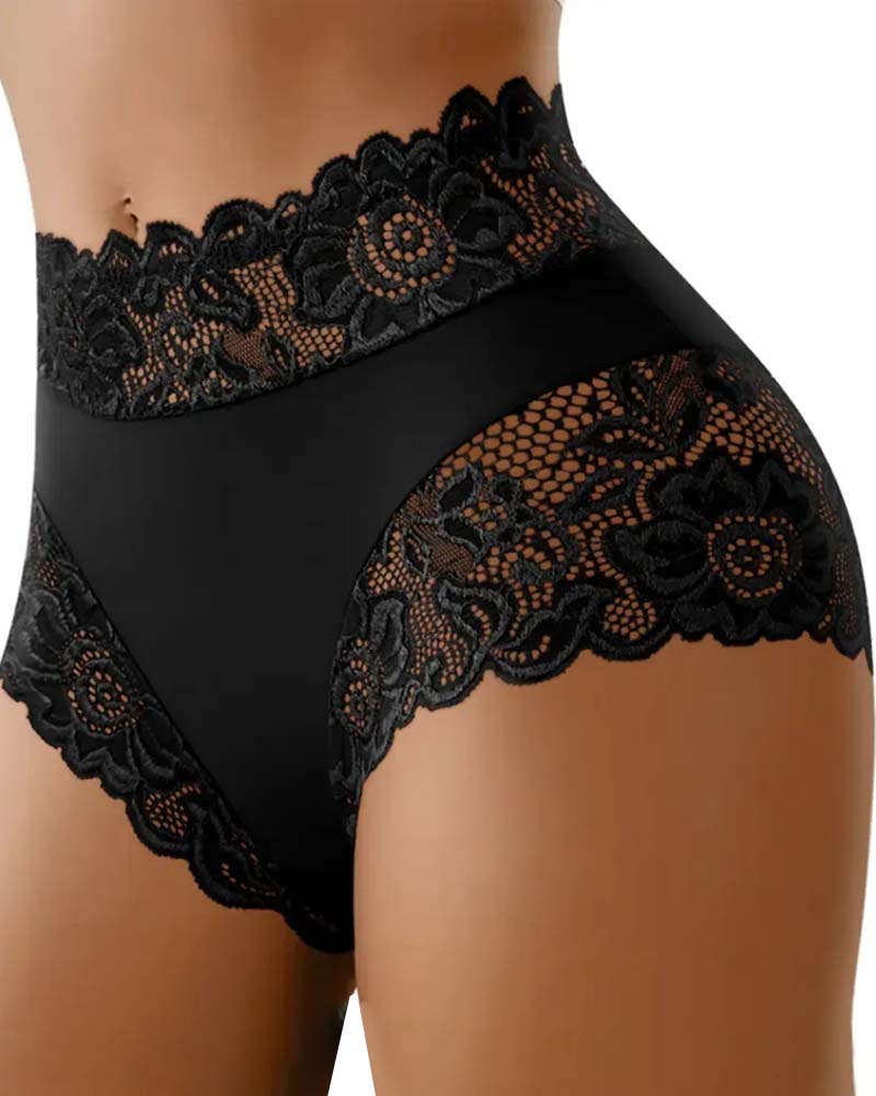 Einfarbige Spitzen‑Slips