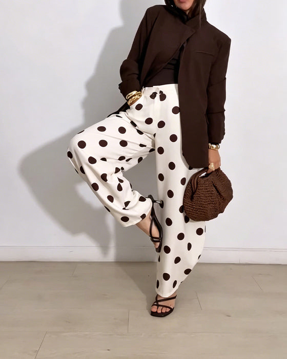 Hose Vintage Polka Dot Freizeit Harem