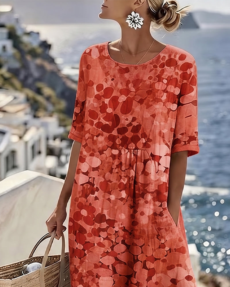 Kleid Gedruckt Locker