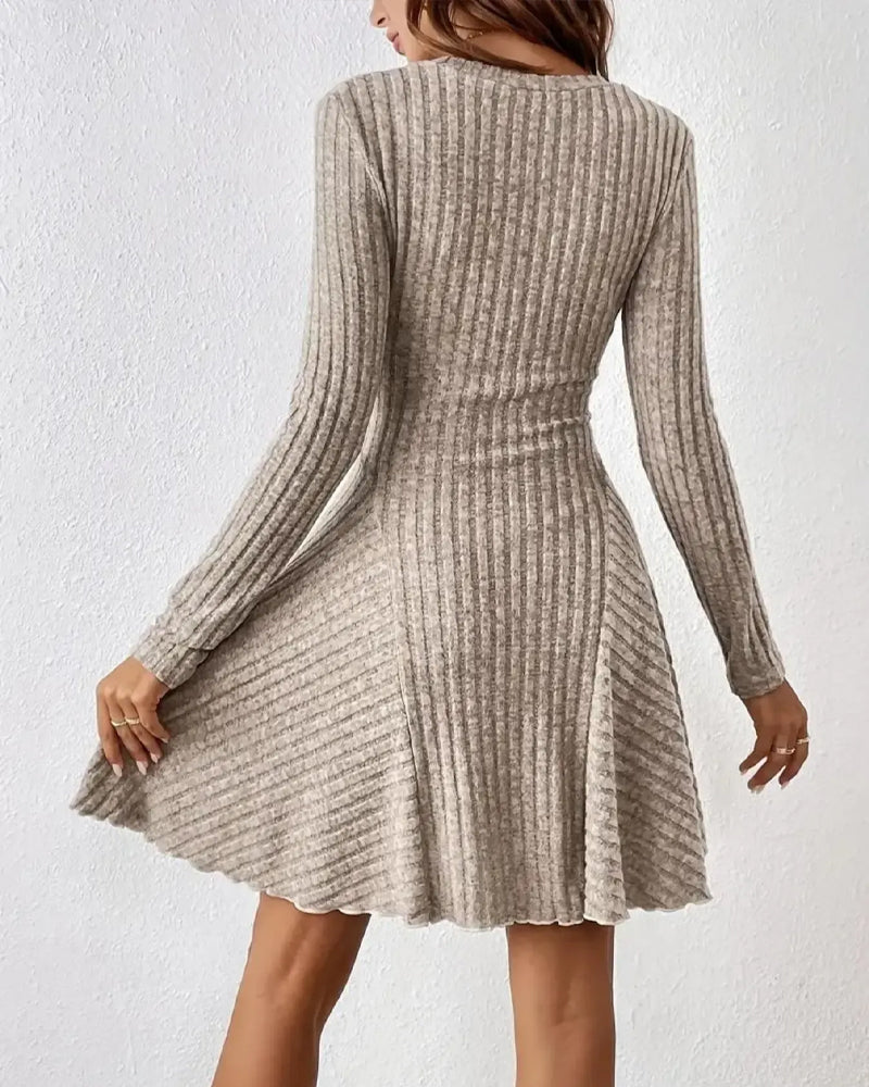 Kleid A Linie Langarm