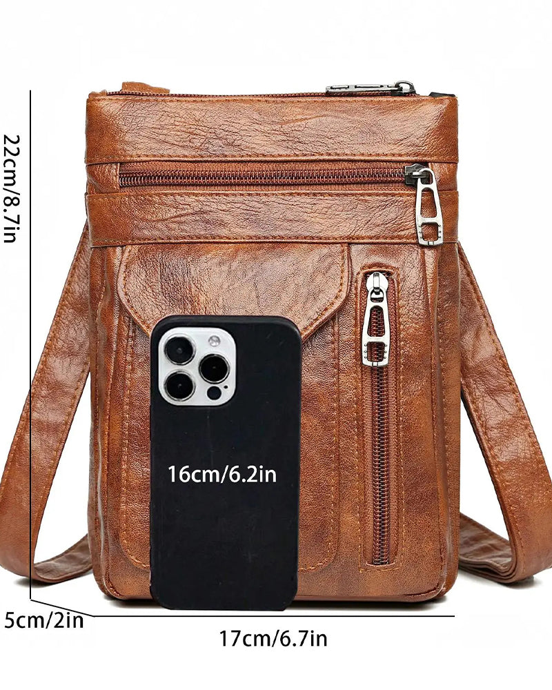 Damen Elegante Vintage Crossbody Schultertasche