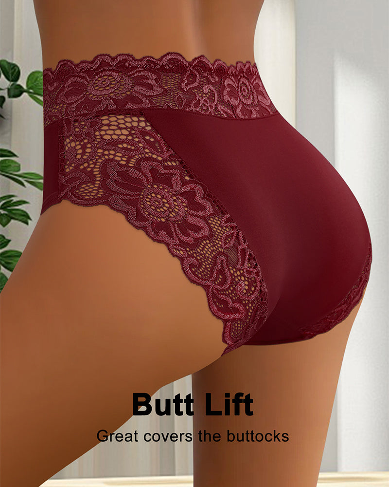 Höschen Sexy Spitze Mittelhoch-4