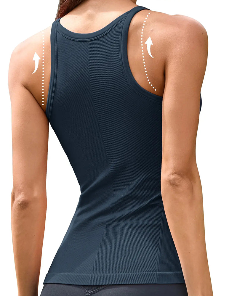 Trägertop Mit Eingebautem Bh Und Racerback Sport