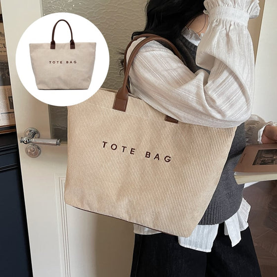 Tasche Buchstabendruck Tote