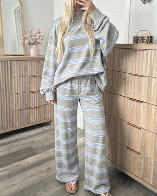 Set Gestreift Damen Casual
