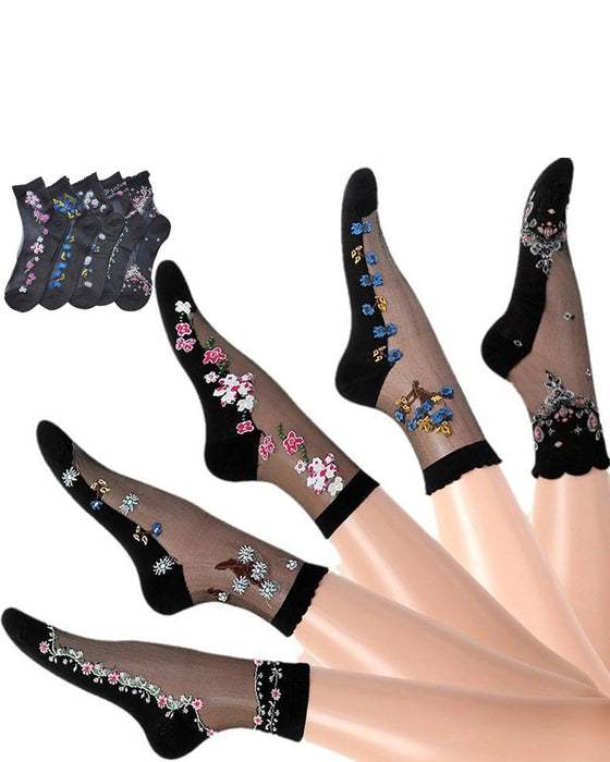 GlasSeide Kristall-Socken