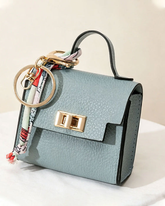 Schlüsselanhänger Mini Quadratische Tasche Anhänger