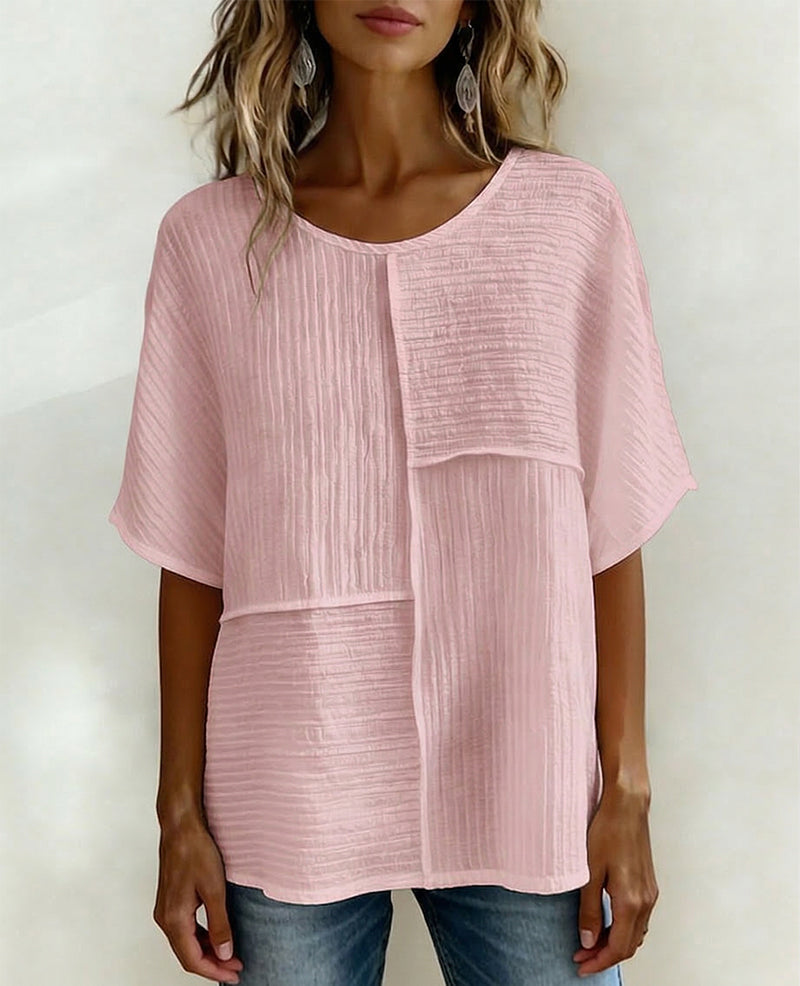 Top Vertikal Strukturiert Patchwork Locker