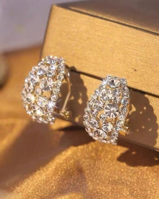 Ohrringe Laborgezüchtete Diamanten Reif