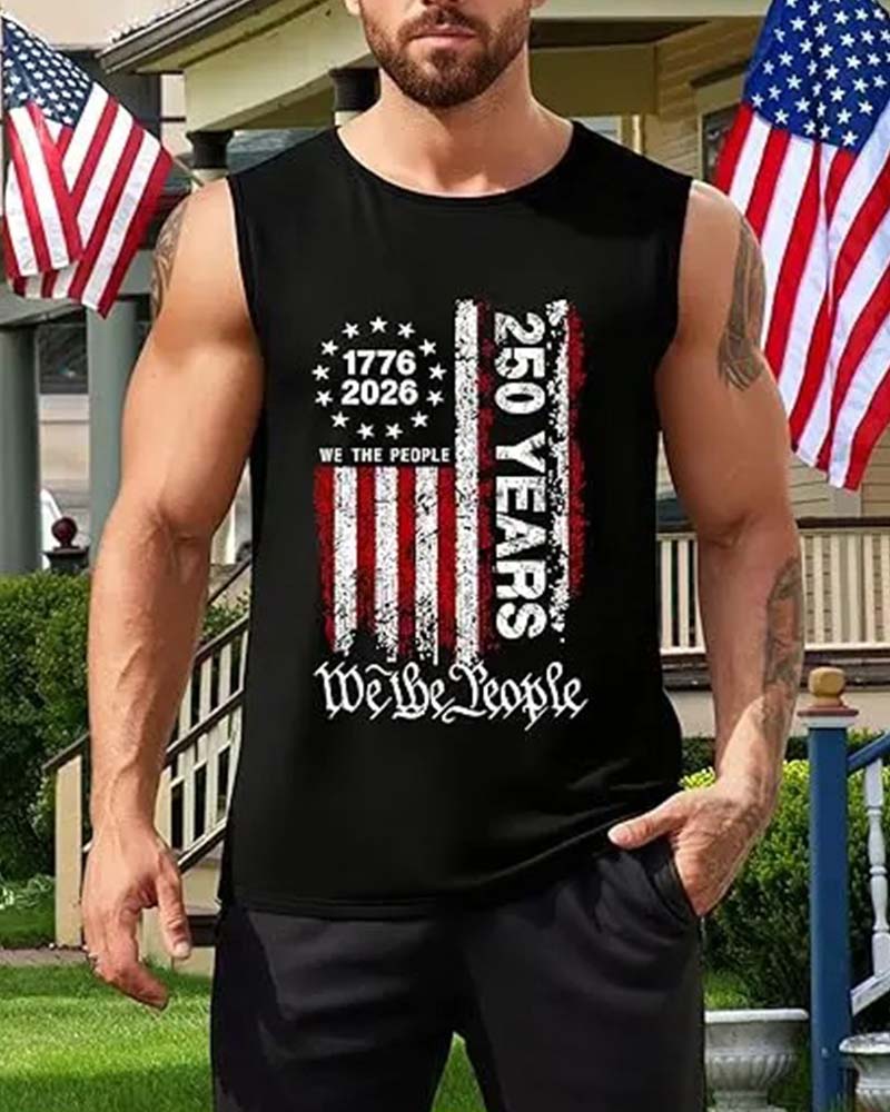 Herren-Tanktop Lässig Ärmellos