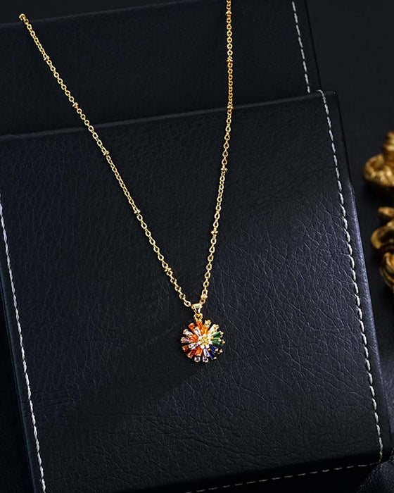 Bunte Feuerwerk Ohrstecker 💎 Zirkonia Design & Minimalistisch Elegant