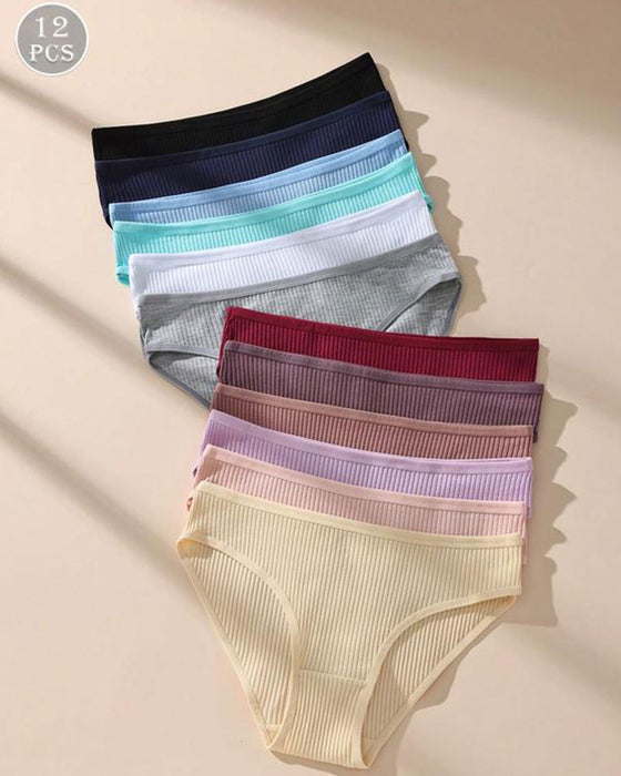 Slip Damen Atmungsaktiv Vertikal Gestreifte Textur Fühlt Sich Bequem An Modisch Mittelwaist