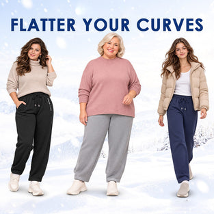 Hose Thermisch Fleece-Gefüttert Casual Aktiv