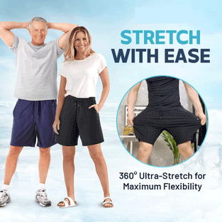 Unisex Ice Silk Stretch Schnell Trocknende Shorts