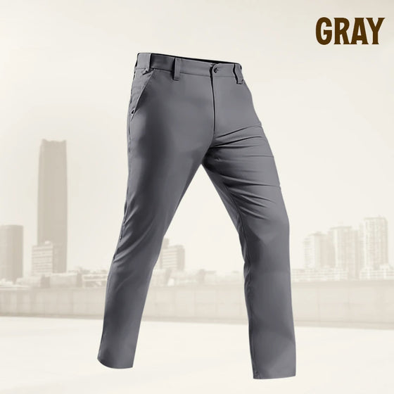Herren Aktive Khaki Hose Mit Ausdehnbarem Bund