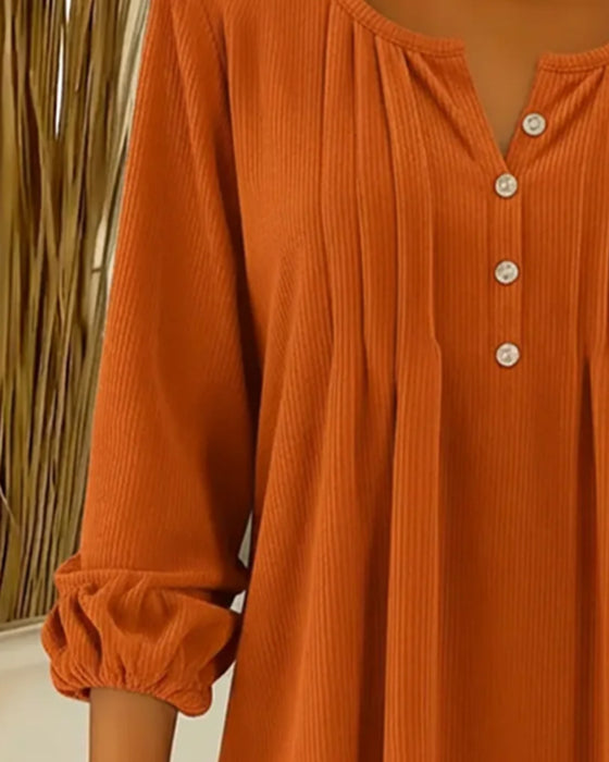 Top mit Knöpfen locker lässig