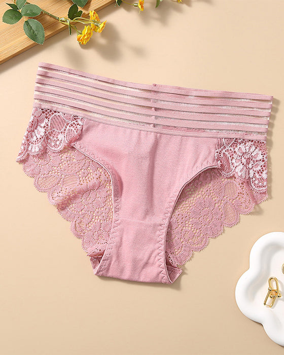 Slip Weite Taille Spitze