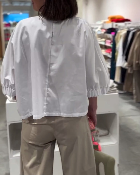 Locker Sitzende Bluse Mit Fledermausärmeln