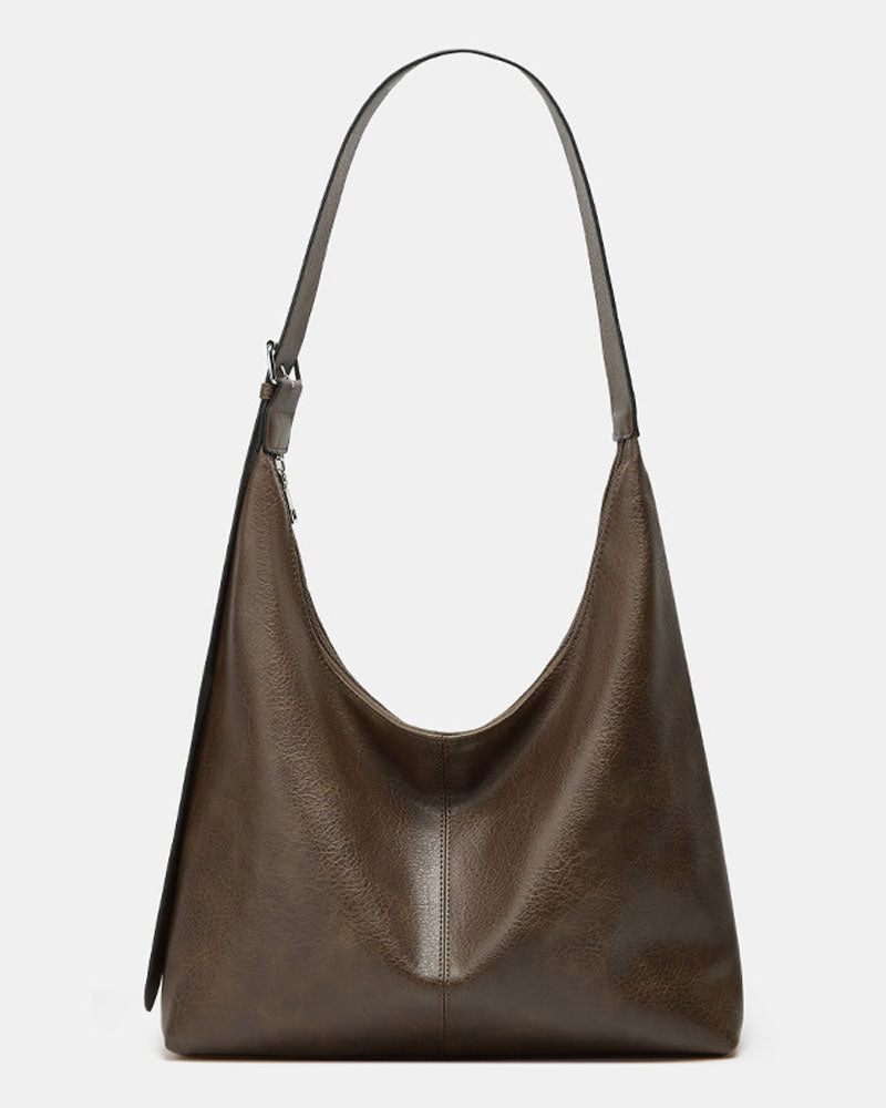 Tasche Damen Unifarben Pu Leder Schulter