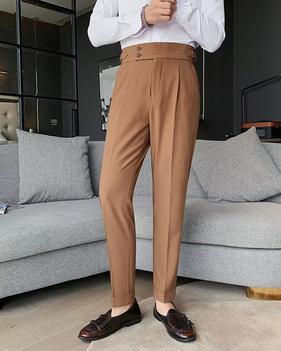 Herren Hose Tasche Einfarbig Lässig Kleid