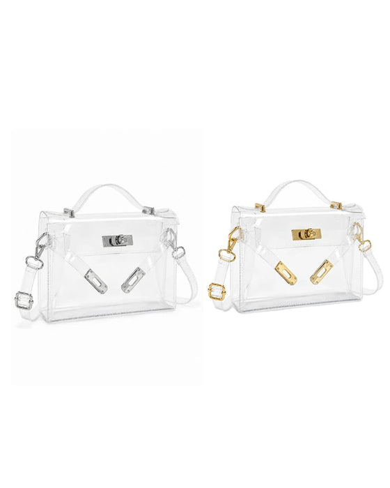 Tasche Damen Transparente Gelee