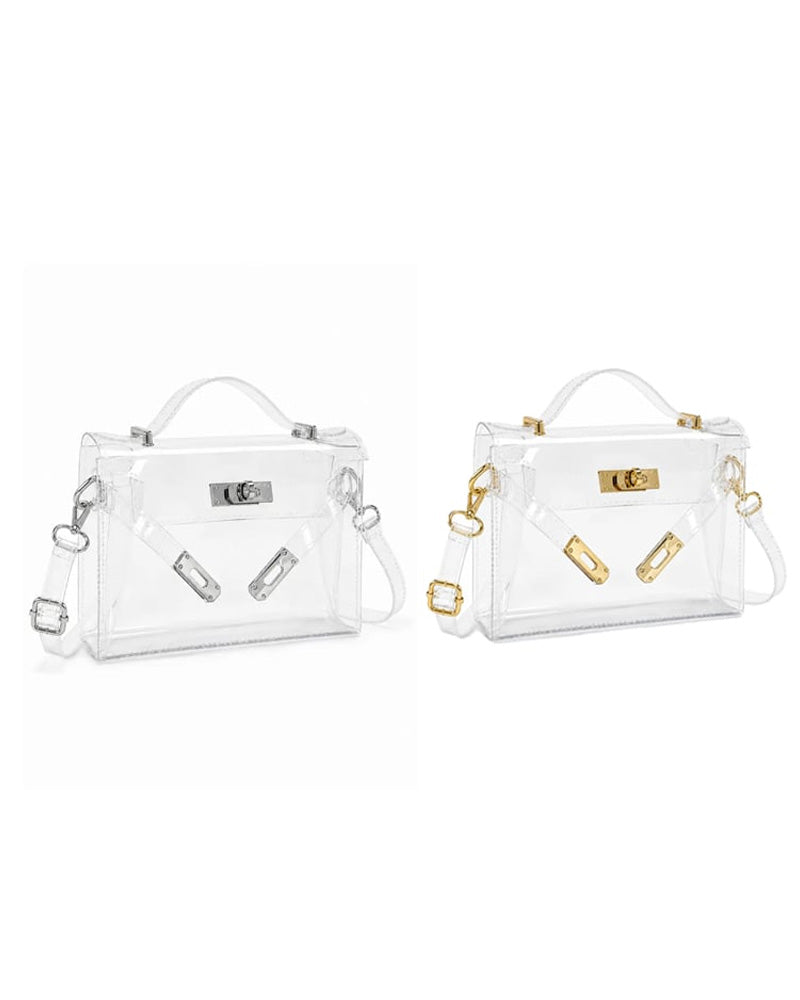 Tasche Damen Transparente Gelee