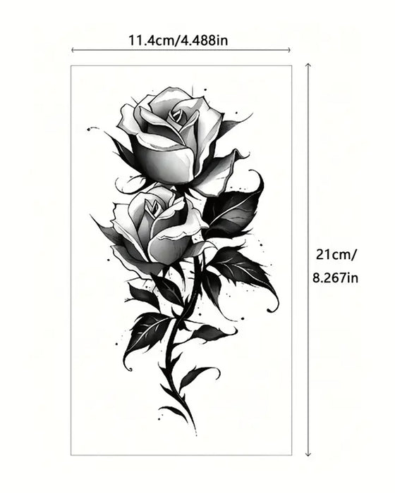 Simulierte Blumen-Tattoo-Sticker Für Den Arm