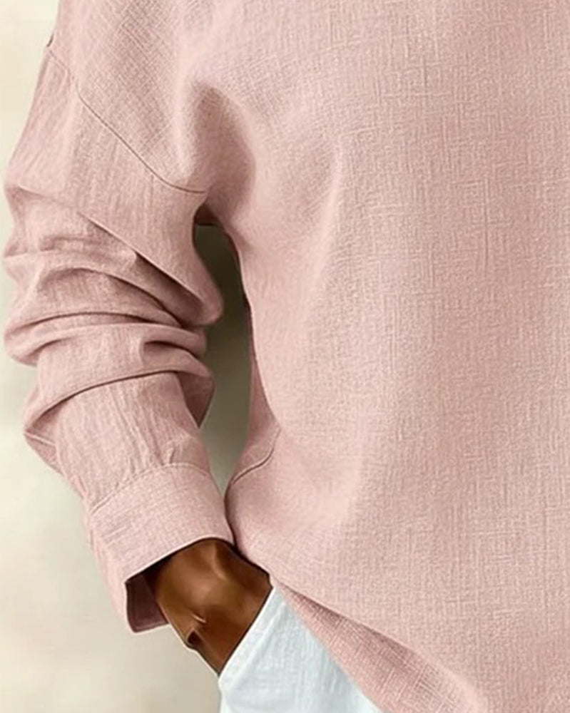 Top Trägerlos Sexy Langarm