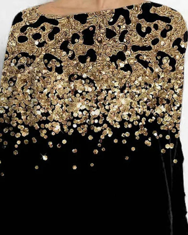 Casualer und stylischer Top mit Leopardenprint