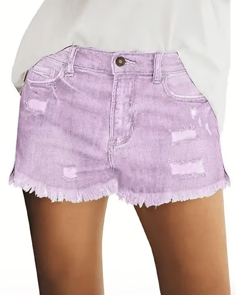 Shorts Rohsaum Denim