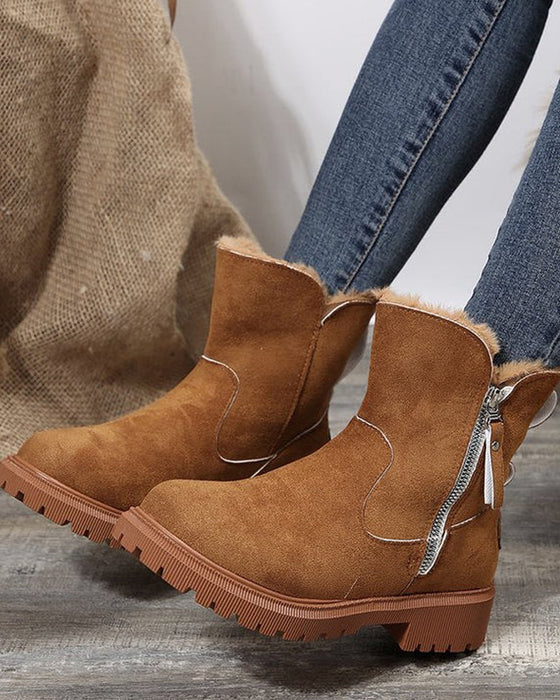 Damen Winterstiefel Mit Fleece