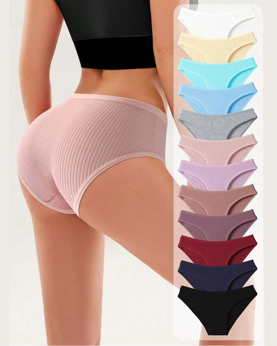 Slip Damen Atmungsaktiv Vertikal Gestreifte Textur Fühlt Sich Bequem An Modisch Mittelwaist