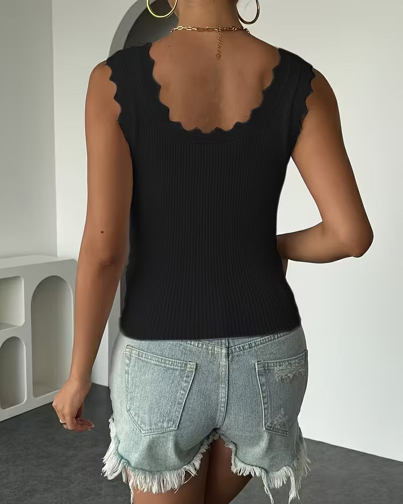 Tank Top U-Ausschnitt