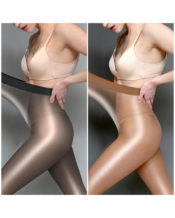 Glänzende Transparente Strumpfhose Für Damen