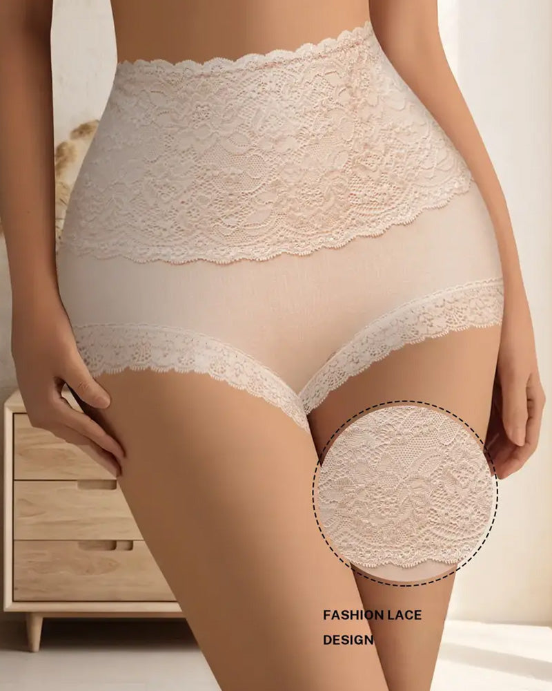 Slip Mit Spitze Und Bauchkontrolle Mit Hoher Taille