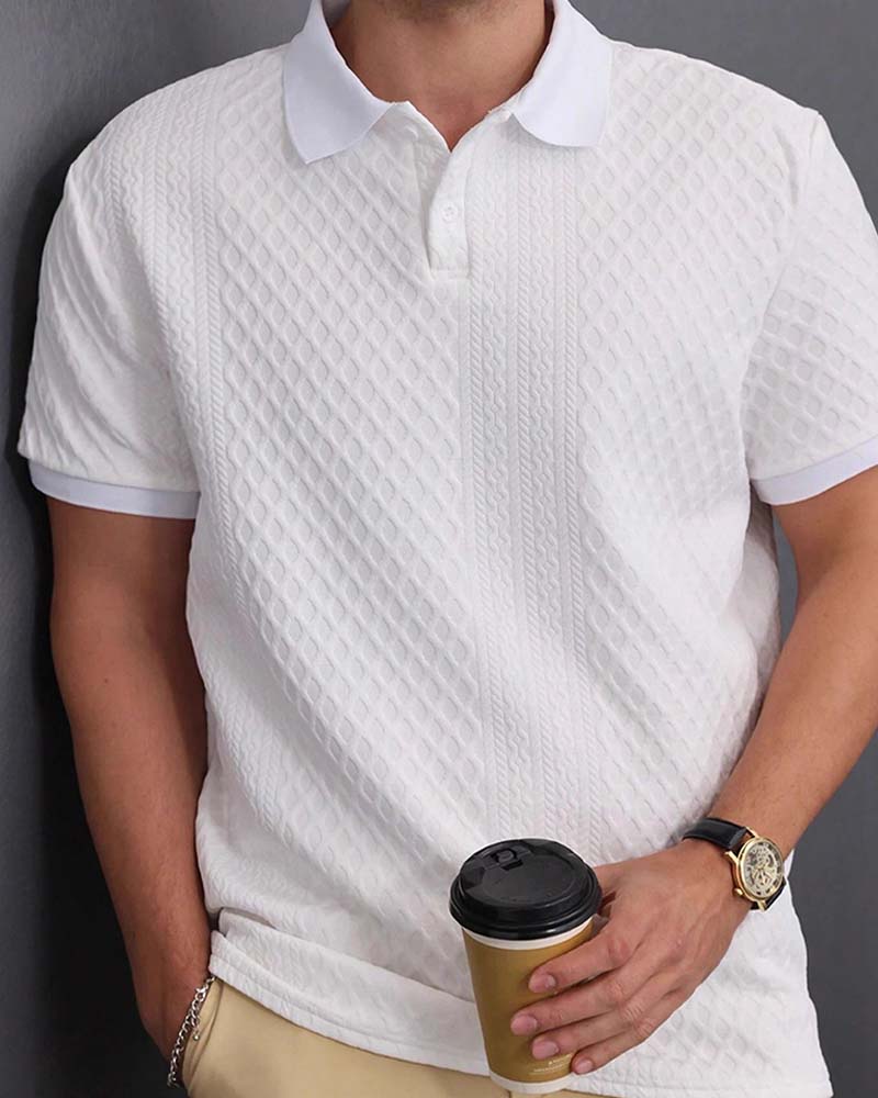 Hemd Umlegekragen Herren Polo