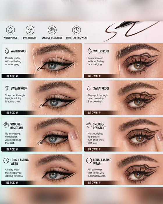 Flüssiger Eyeliner Wasserdicht Ultradünne Spitze Schnelltrocknend