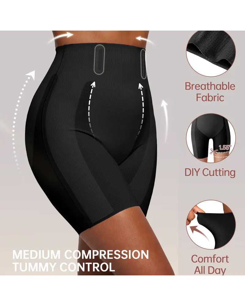 Bauchkontrolle Shapewear Atmungsaktive Bequeme Shorts Für Damen Po Hebende Body Shaper Shorts Hohe Taille Nahtlose Mieder Unter Kleid