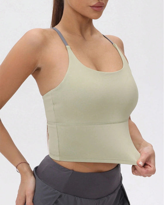 Sport-Tanktop mit integriertem Brustpolster