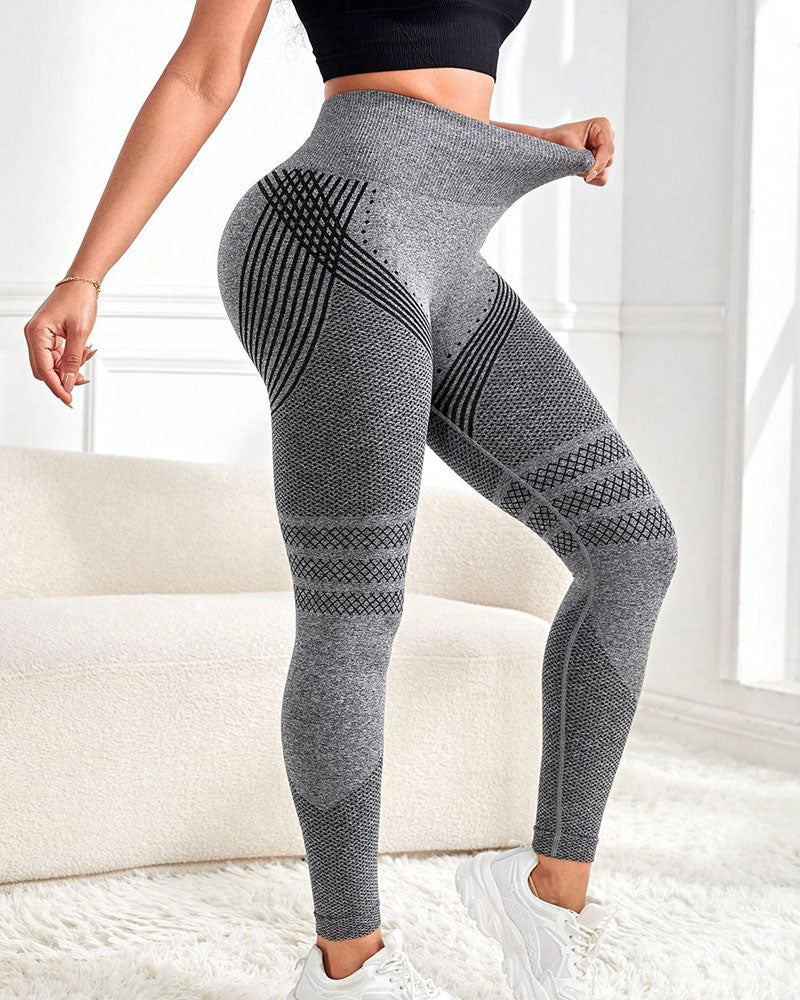 Hose Rutschfest Muster Yoga