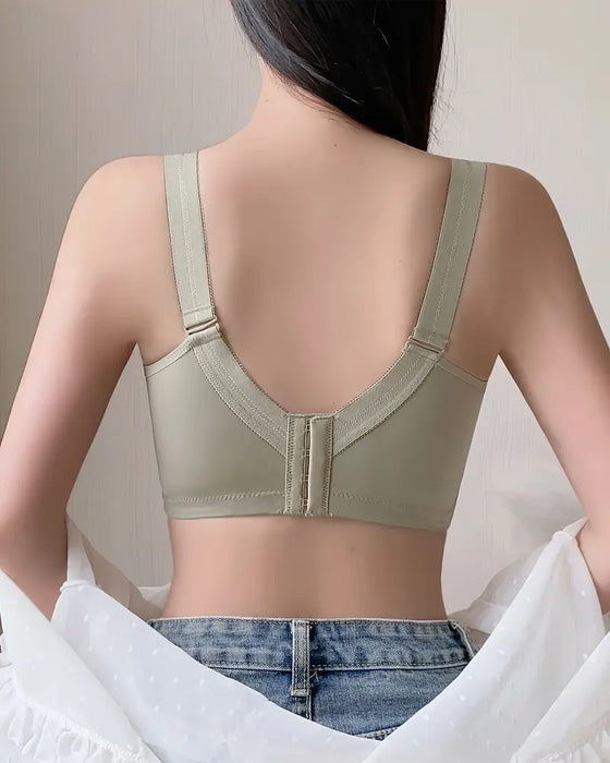 BH Elegant Voll Bedeckt Schleife Kontrast Spitze Push Up