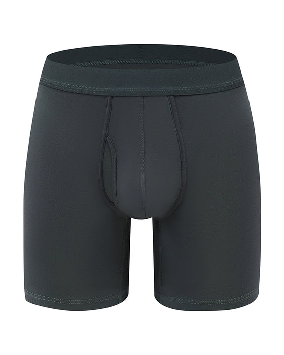 Herren Einfarbig Bambusfaser Dehnbare Boxershorts, Atmungsaktive Bequeme Unterwäsche Für Den Täglichen Gebrauch, Lässige Herren Unterwäsche Für Alle Jahreszeiten
