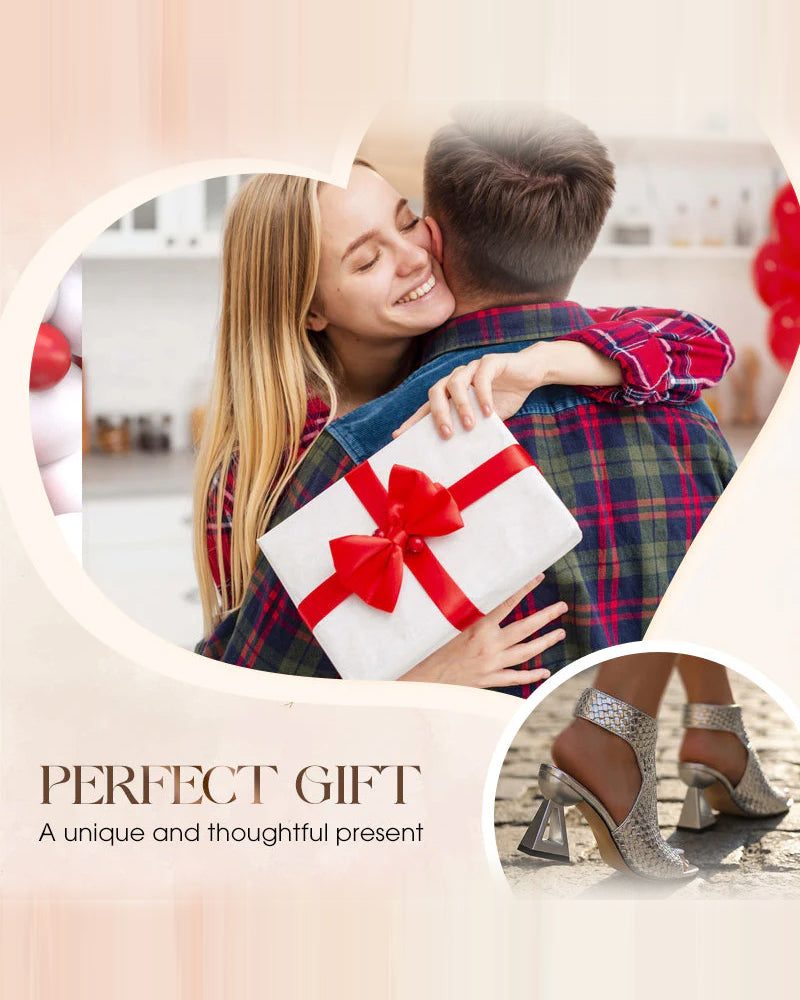 Sandalen Damen Elegant Peep-Toe Blockabsatz Verstellbarer Riemen