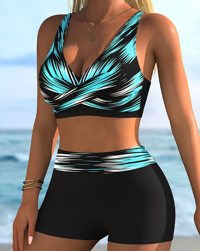 Bikini Gradient Kreuz Boxershorts