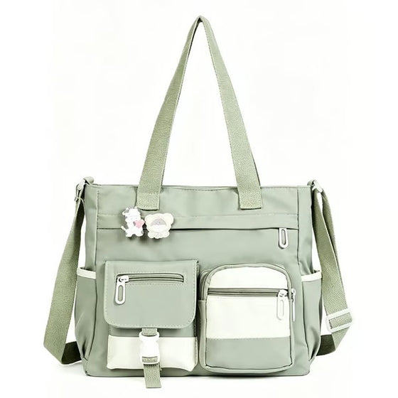 Tasche Geräumig Canvas Tote Fächer