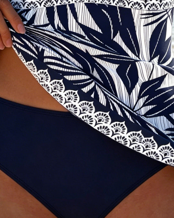 Tankini Botanisch Druck Halter