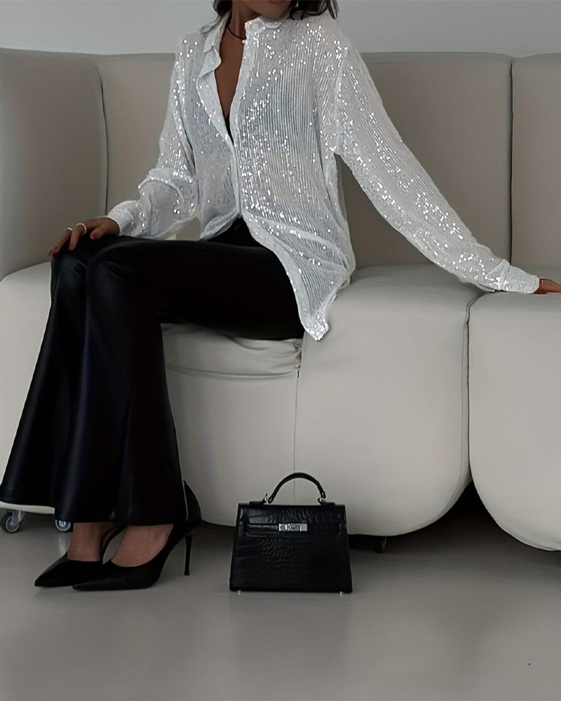 Hemd Revers Langarm Trendy